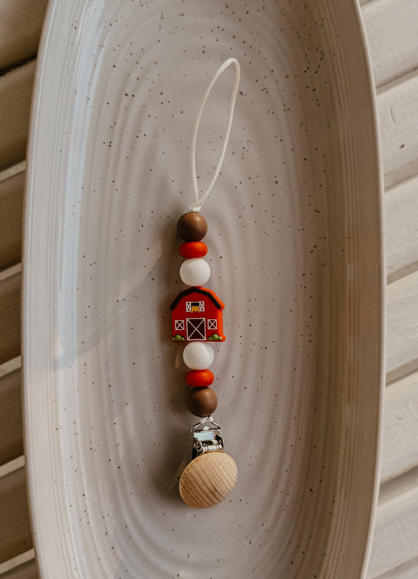 Barn Pacifier Clip