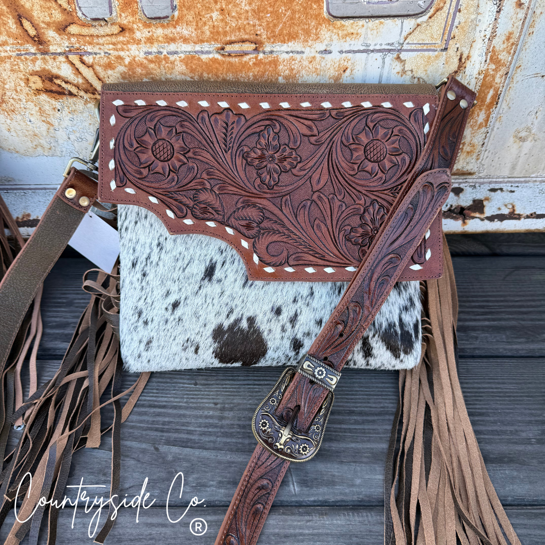 Georgia Tooled Leather Purse