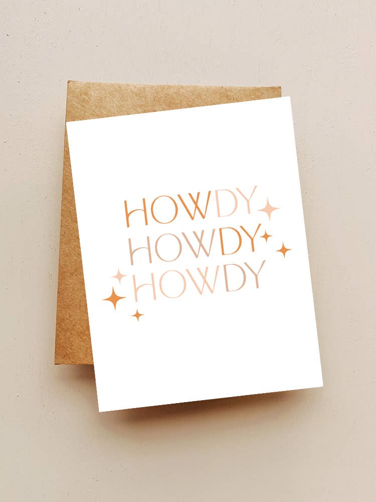 Howdy Howdy Howdy Card
