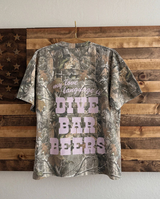 Dive Bar Beers Camo Tee