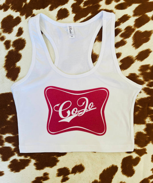Cojo Cropped Tank Top: Large