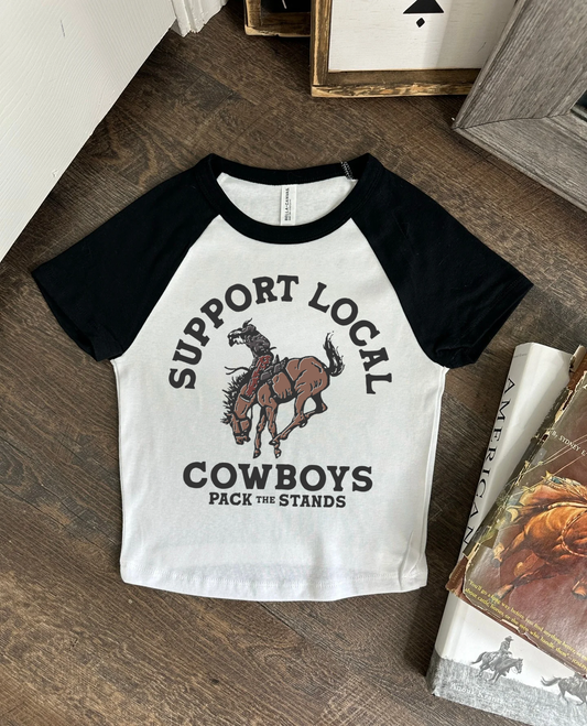 Support Local Cowboys Baby Tee