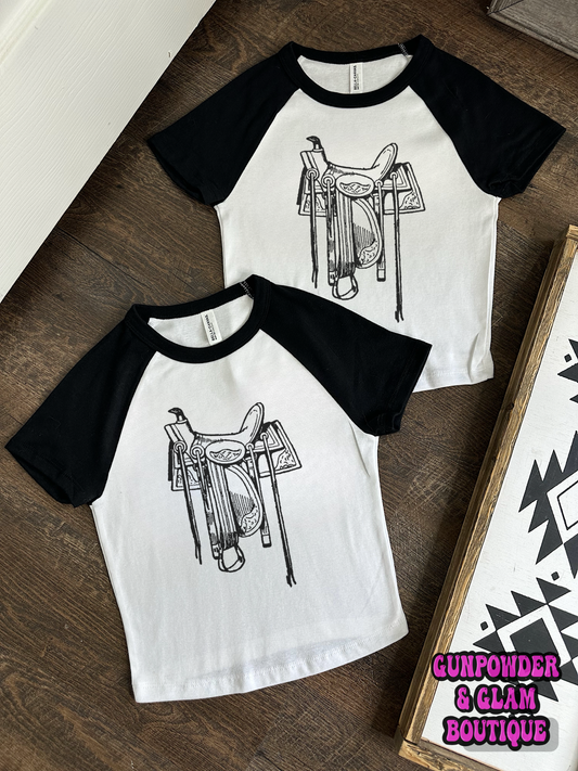 The Saddle Baby Tee