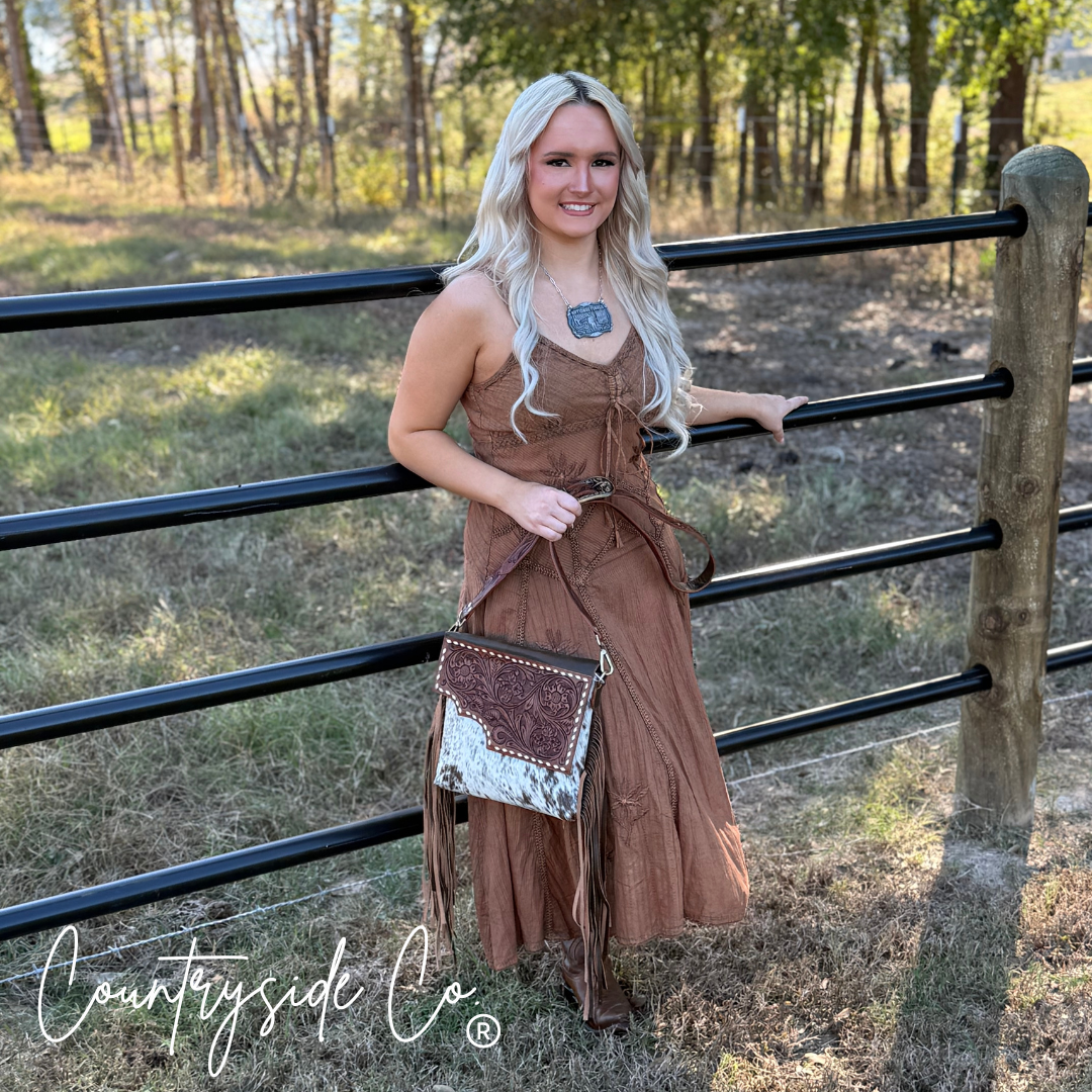 Georgia Tooled Leather Purse