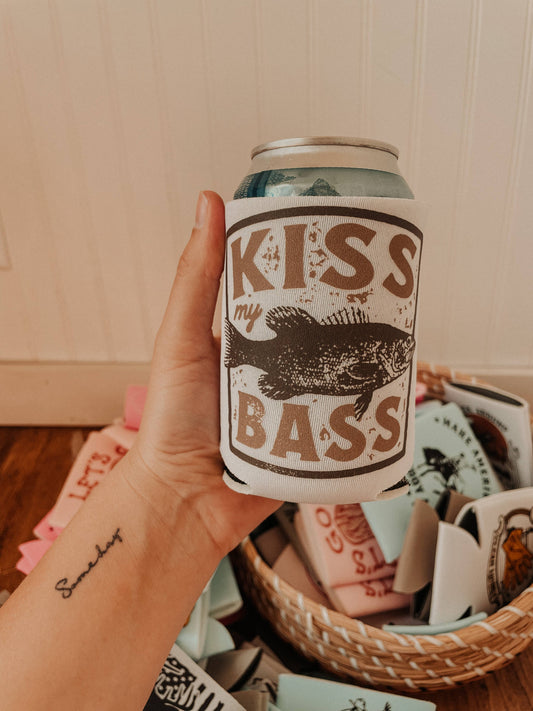Kiss My Bass Koozie