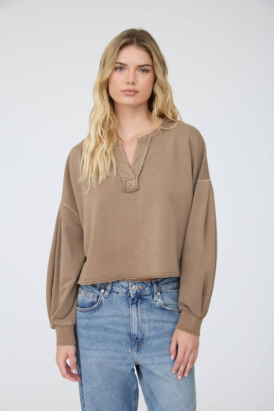 Lainey Tan cropped long sleeve