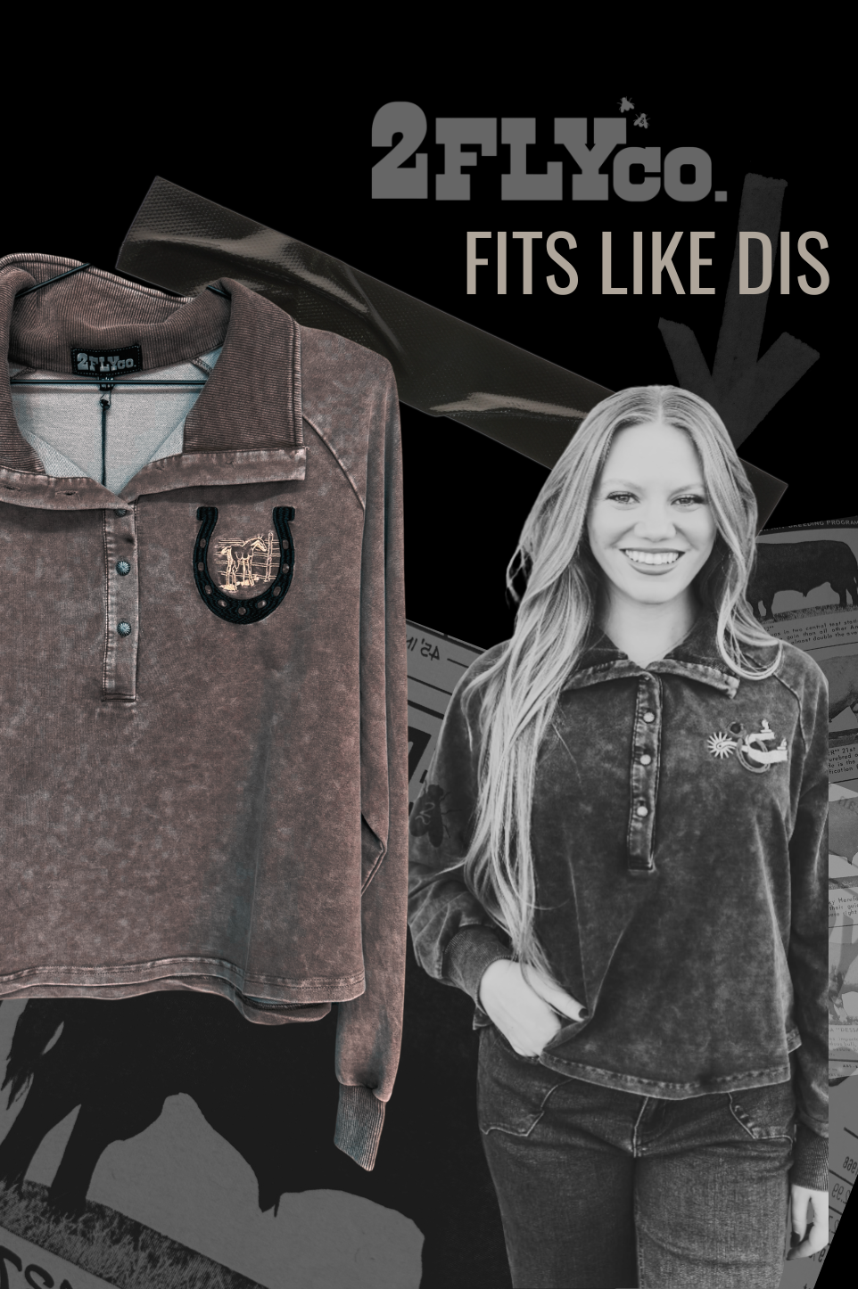 ROWEL 'EM UP PULLOVER