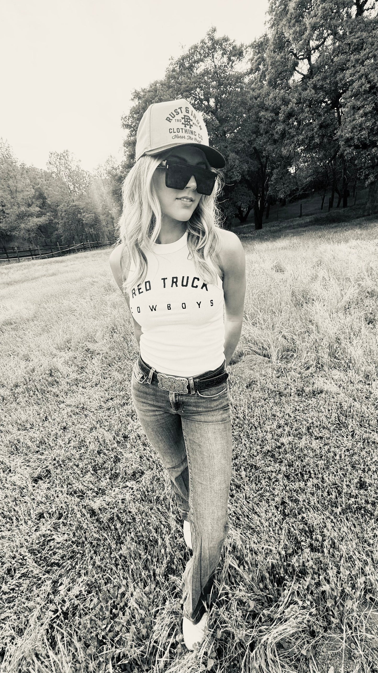 Varsity Tank-
Red Truck Cowboys