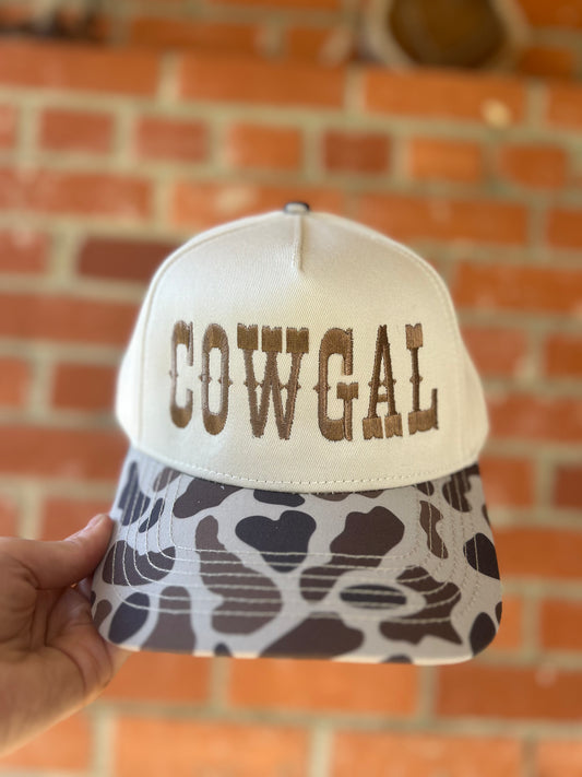 Cowgal Duck Camo Trucker