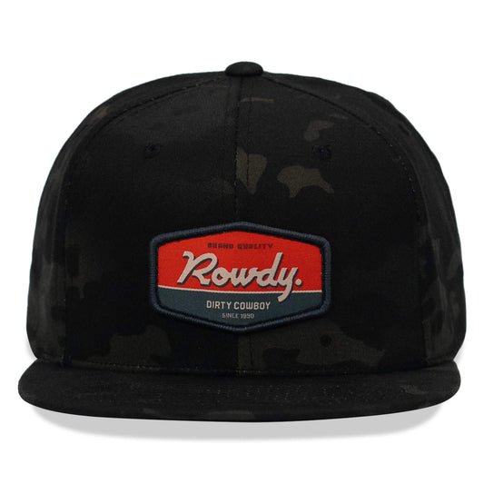 Rowdy. USA Dirty Cowboy Patch Flatbill Snapback