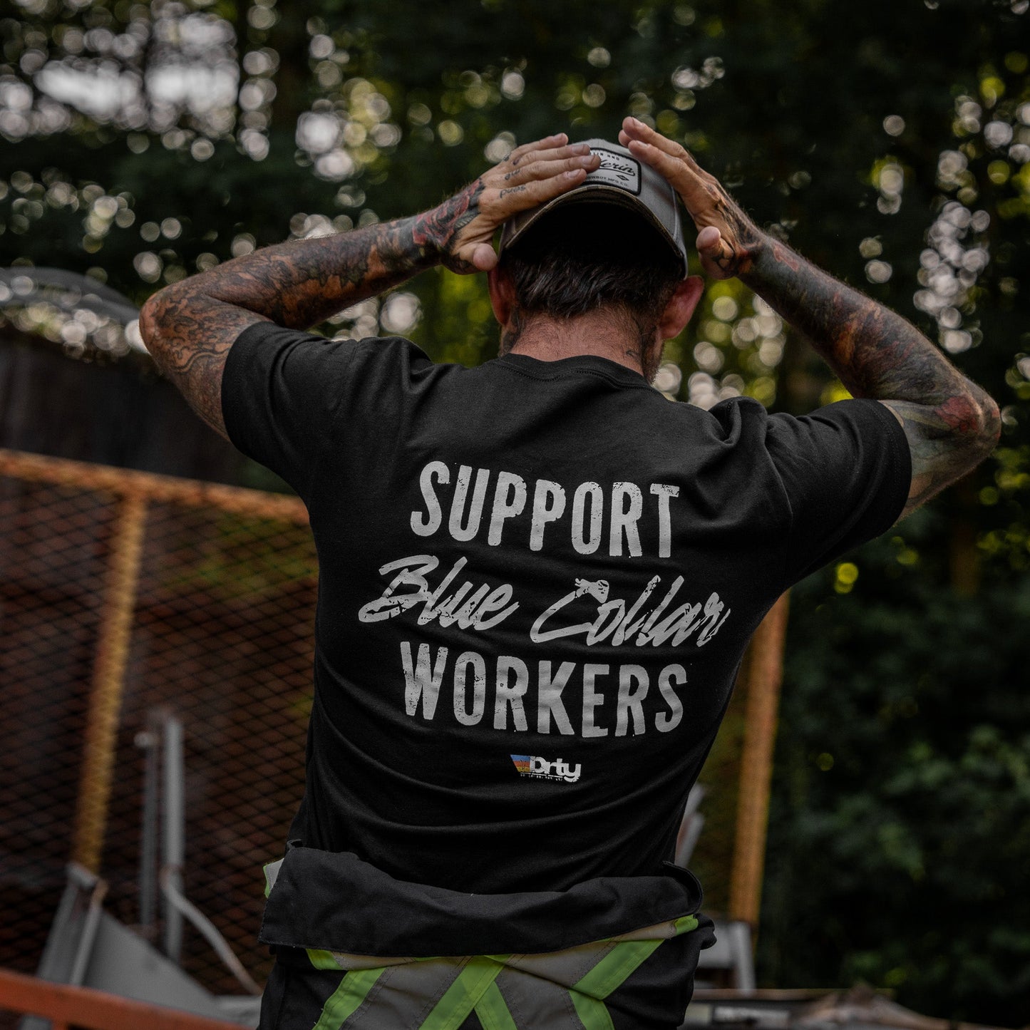 Support Blue Collar Workers Men's T-Shirt