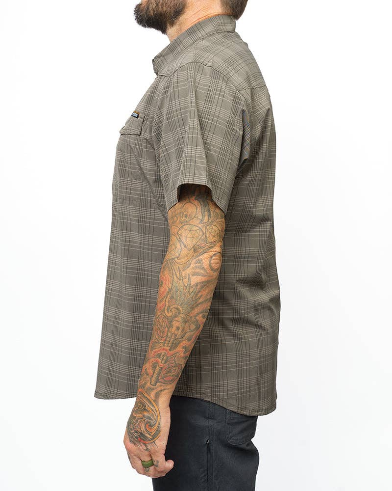 Desert Brown Pearl Snap