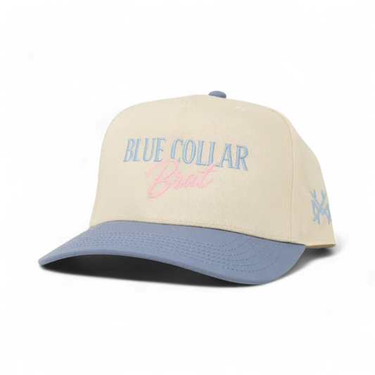 Blue Collar Brat Snapback Hat