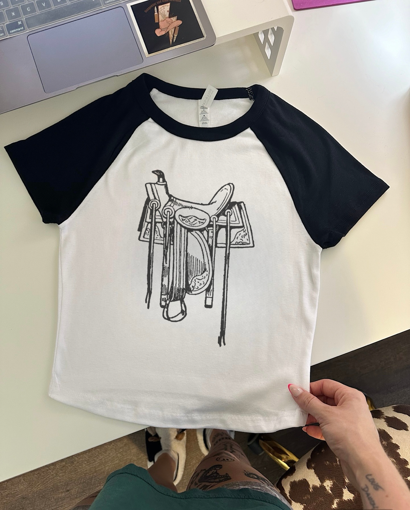 The Saddle Baby Tee