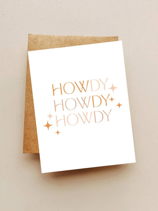 Howdy Howdy Howdy Card