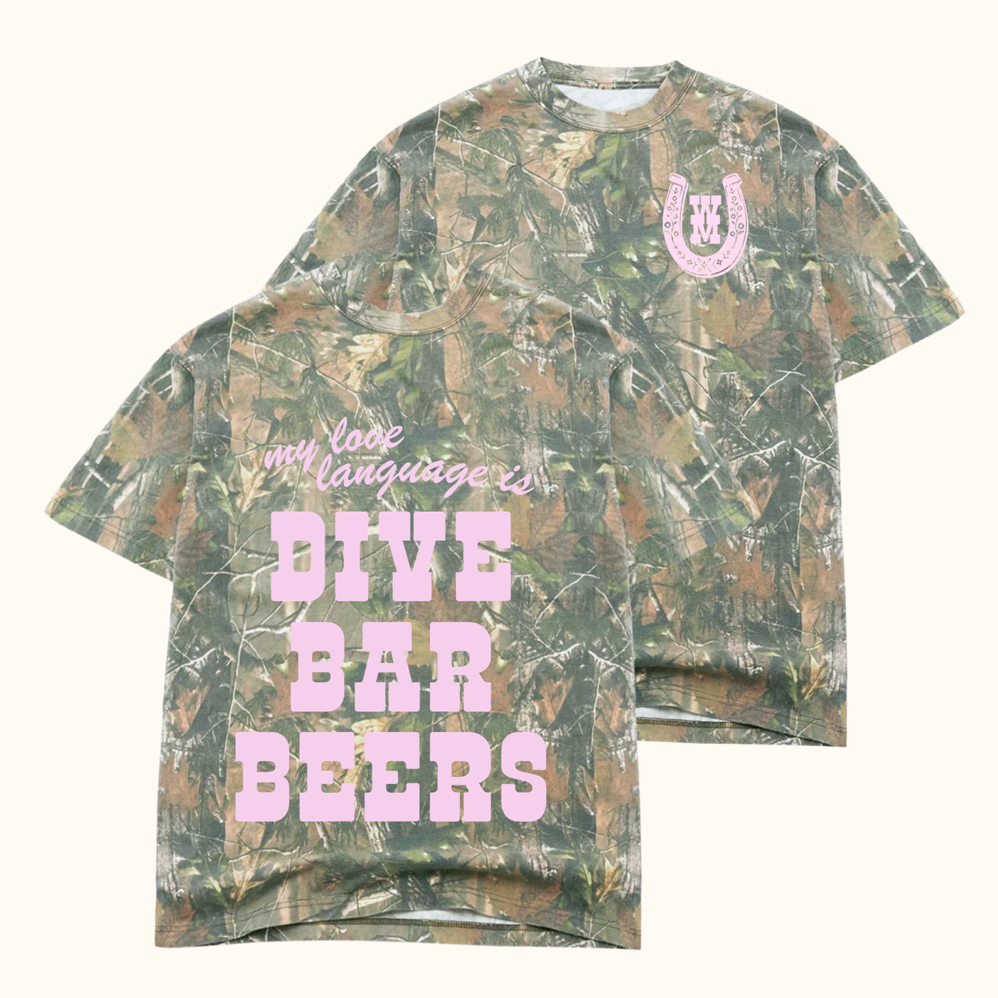 Dive Bar Beers Camo Tee