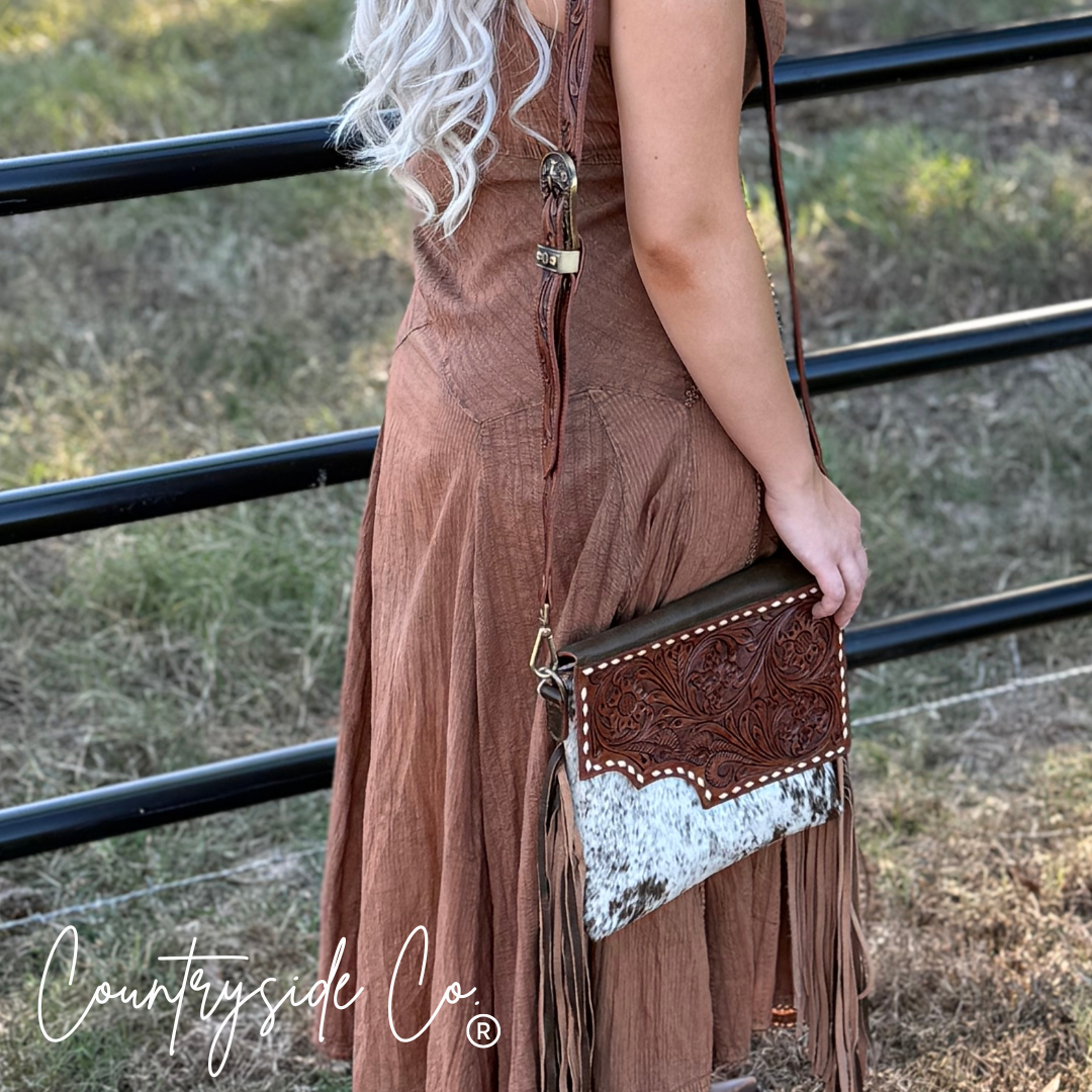 Georgia Tooled Leather Purse