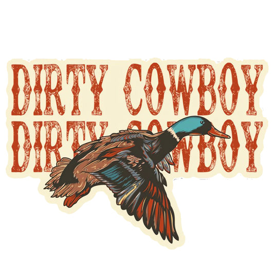 Flying Duck Dirty Cowboy Decal